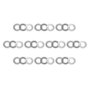 10pcs AXK2035 Thrust Needle Roller Bearing 20mm x 35mm x 2mm with AS2035 Washer