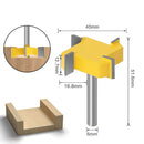 1/4 inch  CNC Spoilboard Surfacing Router Bit Woodwork Slab Flattening Cutter Tool