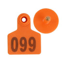 100X SMALL 5x4cm LIVESTOCK EAR TAGS SHEEP COW PIG CATTLE NUMBERED ANIMAL PLASTIC