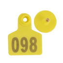 100X SMALL 5x4cm LIVESTOCK EAR TAGS SHEEP COW PIG CATTLE NUMBERED ANIMAL PLASTIC