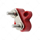 M6 Bus Bar Terminal Block Heavy Duty Red Dual Power Distribution Stud