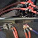 M6 Bus Bar Terminal Block Heavy Duty Red Dual Power Distribution Stud
