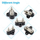 Bus Bar Terminal Block Heavy Duty Dual M6 Power Distribution Stud Black