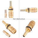 Unimig Razor Female Quick Gas Connection with 6mm Barb Argon Hose Suitable For Kemppi Style TIG